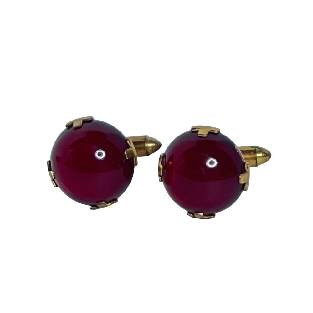 Vintage Lot Of 3 Unbranded Gold Tone Cufflinks (1307) - Picture 3 of 6